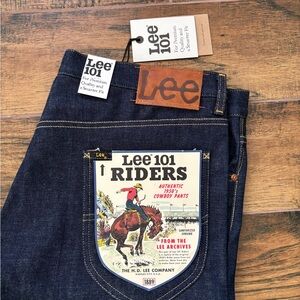 Lee 101 Riders 50’s 13oz Japanese Selvedge Denim Jeans Repro Archives RHT NWT